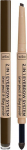 Kulmupliiats Wibo 2in1 Eyebrow System, 2 g, pruun v. 3