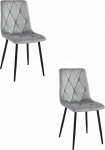 Toolide komplekt Leobert Libra, must v./hall v., 54 cm x 44.5 cm x 86.5 cm, 2 tk