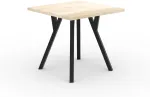Laud ADRK Rodos 83, must v./sonoma tamm v., 80 cm x 80 cm x 76 cm