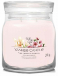 K&uuml;&uuml;nal, l&otilde;hna Yankee Candle Signature Pink Cherry & Vanilla, 35 - 50 h, 368 g, Roosa v.