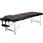 Massaažilaud Restpro ALU 2 L Juodas, 192 cm, 13 kg