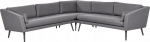 Aia nurgadiivan Beliani Loretello, hall v., 157 cm x 243 cm x 70 cm