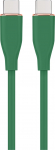Juhe Gembird Premium silicon USB Type-C, Lightning, 1.5 m, roheline