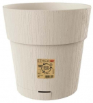 Lillepott Stefanplast Etnica, plastik, valge v.