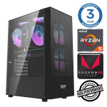 Statsionaarne arvuti Intop Ryzen 5 5600GT, DDR4 16 GB, SSD+HDD 250 GB 2 TB, AMD Radeon RX Vega 7 Dynamic