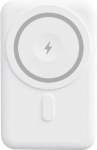 Akupank Yenkee 501 MagSafe, 5000 mAh, 20 W, valge v.