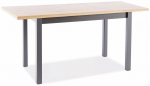 Laud pikendatav Adam 160, pruun v./must v., 120 - 160 cm x 68 cm x 75 cm