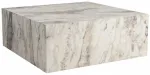 Kohvilaud Nordure Prizma, marmorhall v., 90 cm x 90 cm x 35 cm