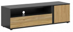 TV-laud Luen, tamm v./must v., 155 cm x 45.5 cm x 47 cm