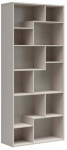 Raamaturiiul Tetrix, beež v./ka&scaron;miir v., 197.5 cm x 87.5 cm x 33.5 cm