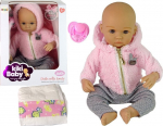Nukk - imik koos tarvikutega Lean Toys Kiki, 40 cm, roosa