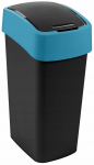 Sorteerimiskast Curver Flip, 45L l, must v./kollane v.