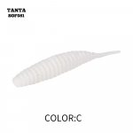 Lant, silikoonist AsaTsuri Tanta White Pearl SOF081-C, 2.5 cm, 0.1 g, valge v., 20 tk