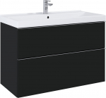Valamualune vannitoa kapp Elita Look, must v., 46.5 cm x 100 cm x 63.5 cm
