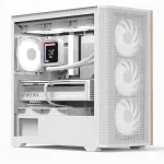 Arvuti korpus AeroCool Mini D301A-G-WT-V2, valge v.