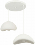 Valgusti lagi Opviq Luna 30-40-T-Nua, E27, 2 x 40 W, valge v.