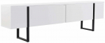 TV-kapp Nordure Serenity, valge v./must v., 29.5 cm x 180 cm x 50 cm