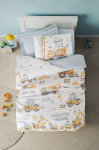 Laste voodipesukomplekt Mijolnir Buildo 129CTN8410, sinine v., 160 x 220 cm