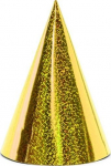 M&uuml;ts Party Deco PARX1706, kuldne v., 17 cm, 6 tk