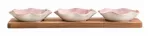 Serveerimiskomplekt Homla Sakura 769887, 32.5 cm x 3 cm, 10 cm, 4 tk, Pruun v./Roosa v.
