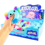 Sensoorne pigistatav m&auml;nguasi, aksolotl, 7 cm, (v&auml;rv/disain valitakse juhuslikult)