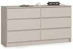 Kummut Akord K140 6SZ CLP PK, ka&scaron;miir v., 77 cm x 138 cm x 40 cm
