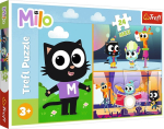 Pusle Trefl Milo The Adventures Of Little Kitty 14371, 40 cm x 60 cm, 24 tk, mitmev&auml;rviline