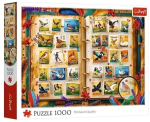 Pusle Trefl Stamp Collection Bird Atlas, 48 cm x 68 cm, 1000 tk, mitmev&auml;rviline