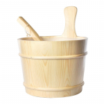 Saunakibu kulbiga Flammifera, puit, 3 l, 17.5 x 21 cm, pruun v.