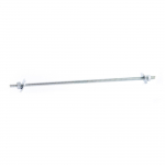 Keermelatt poltide ja seibidega Haushalt DIN 975, 400 mm x 12 mm tsingitud