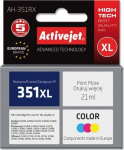 Tindiprinteri kassett ActiveJet Premium AH-351RX Cartridge, sinine v./punane v./kollane v., 21 ml