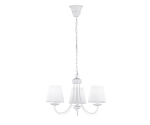 Valgusti rippuv Trio Cortez 110600331, E14, 3 x 28 W, valge v.