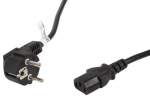 Juhe Lanberg IEC320 C13 / Schuko IEC 320 C13, Schuko, 5 m, must v.