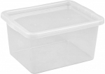 Kaanega hoiukarp, esemete hoidmiseks Plast Team, 52 l, l&auml;bipaistev v., 39.5 x 59.5 x 31.1 cm