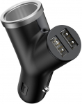 Auto laadija Baseus, Cigarette Lighter Socket/2 x USB