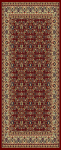 Vaip Domoletti Bristol 535 - R, eriv&auml;rviline/punane v./liivakarva pruun v., 150 cm x 80 cm