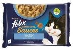 Kassi m&auml;rgtoit Felix Sensations Fish Selection, kalaliha, 0.085 kg x 4 tk