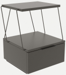 &Ouml;&ouml;kapp Kalune Design Tekoba 854KLN4322, antratsiit v., 52 cm x 42 cm x 41 cm