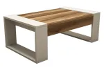 Kohvilaud Kalune Design Venus, kreemjasvalge/p&auml;hklipuu v., 102 cm x 60 cm x 37.6 cm