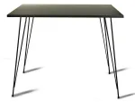 Laud Kalune Design Sandalf, valge v./must v., 90 cm x 90 cm x 75 cm