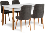 S&ouml;&ouml;gitoa komplekt Kalune Design Santiago 1053 - 1 AB, valge v./m&auml;nni v./antratsiit v.