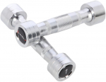 Raskuste komplekt HMS Chrome Dumbbells, 2 x 1 kg