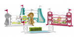 Kujukeste tarvikute komplekt Schleich Horse Obstacle Course Accessories 42612S, 30 tk, mitmev&auml;rviline
