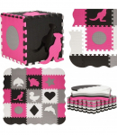 Matt beebidele - pusle Springos Foam Mat FM0015, 120 cm x 120 cm, 34 tk, mitmev&auml;rviline