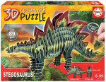 3D-pusle Educa Stegosaurus 19184, 52.5 cm x 11.7 cm, 89 tk, mitmev&auml;rviline