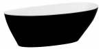 Vann, teisaldatav Besco Goya Black&White, 72 cm x 170 cm x 61 cm, valge/must