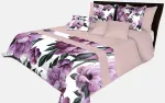 Voodikate NMR-018, valge v./roosa v./violetne v., 170 cm x 210 cm