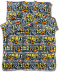 Voodipesukomplekt Halloween PGN-01, must/kollane/oranž, 160 x 200 cm