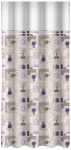 &Ouml;&ouml;kardin ZMP-099, valge/beež/violetne, 160 cm x 250 cm