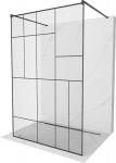 Du&scaron;isein Mexen Kioto Walk-In, 130 cm x 200 cm, must